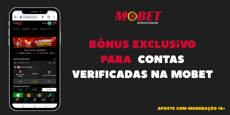 código promocional Mobet para contas verificadas